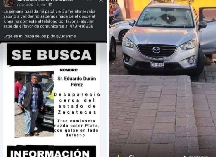 La muerte de su perro ayudó a su localización; encuentran en Fresnillo a Eduardo Durán