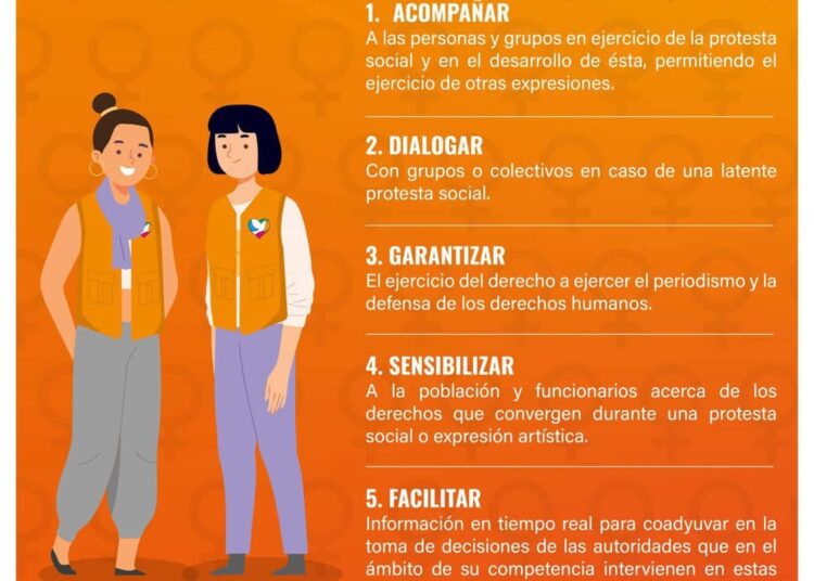 Gobierno pretende infiltrar la marcha del 8M; exhortan a las “Chaleco naranja” a no participar