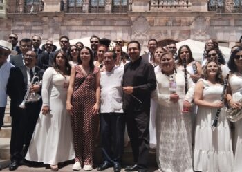 Regresó la Banda Sinfónica de Zacatecas a ejecutar el Concierto de Jueves Santo