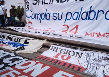 Maestros continúan con marchas, plantones y toma de casetas en carreteras zacatecanas