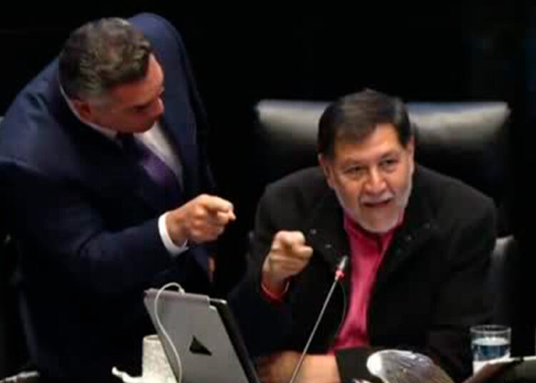 Noroña y “Alito” protagonizan pleito en el Senado de la República