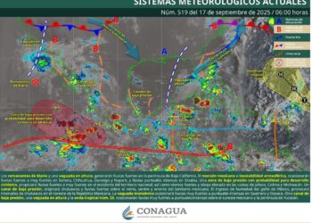 Se pronostican lluvias fuertes y chubascos en los próximos cuatro días en Zacatecas