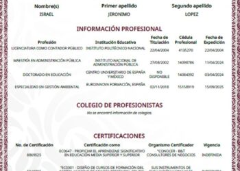 uso de títulos no registrados, cédulas irregulares, en la Dirección de Profesiones de la SEP