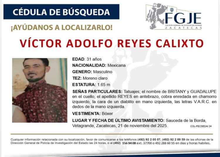 Reportan 5 desaparecidos en Guadalupe y detención de policías potosinos