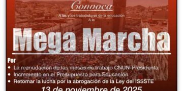 Proyecta CNTE movilización de maestros para el 13 de noviembre en Zacatecas