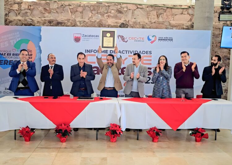 Cecytez obtiene el segundo lugar como mejor colegio del país, por su desempeño en 2025