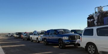 Salen de Texas en caravana 800 paisanos zacatecanos para pasar Navidad con sus familias