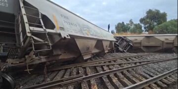 Por enésima vez, se descarrila tren en Tránsito pesado; 8 vagones quedaron fuera de la vía