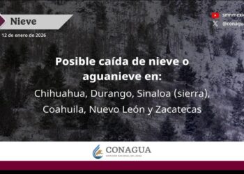 Probabilidad de nevada en Zacatecas