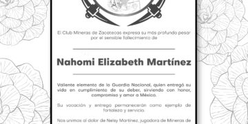Joven zacatecana de 22 años y miembro de la GN, murió en enfrentamiento con el CJNG
