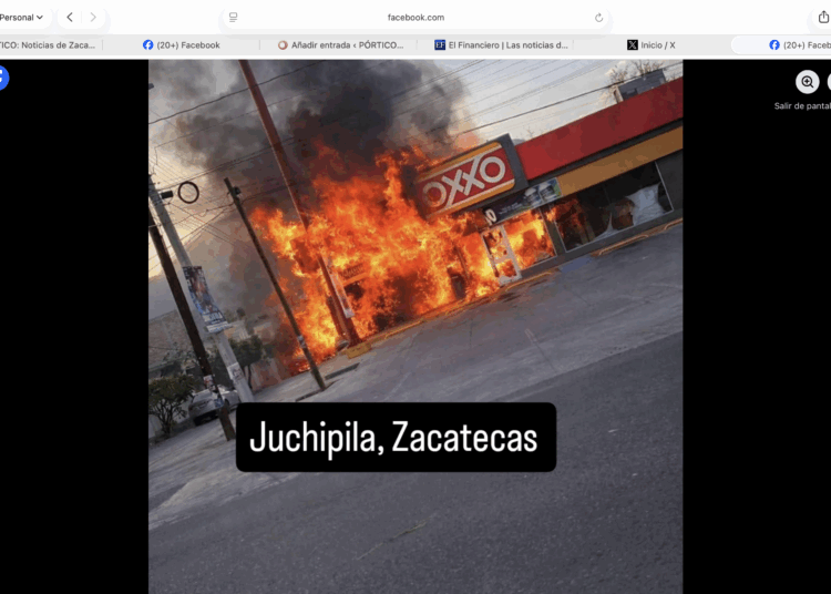 Queman sucursales del Banco del Bienestar y tiendas Oxxo en municipios zacatecanos