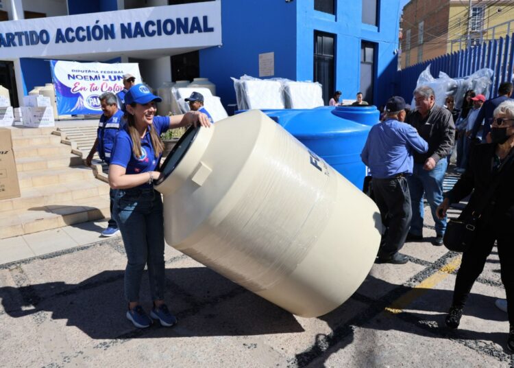 La diputada Noemí Luna apoya a 125 familias con la entrega de 180 productos en la capital