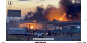 Se incendian bodegas de Alimentación para el Bienestar, por quema de llantas en el patio