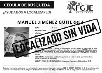 Encuentran a zacatecano sin vida y con signos de tortura en Aguascalientes; tenía ficha de búsqueda