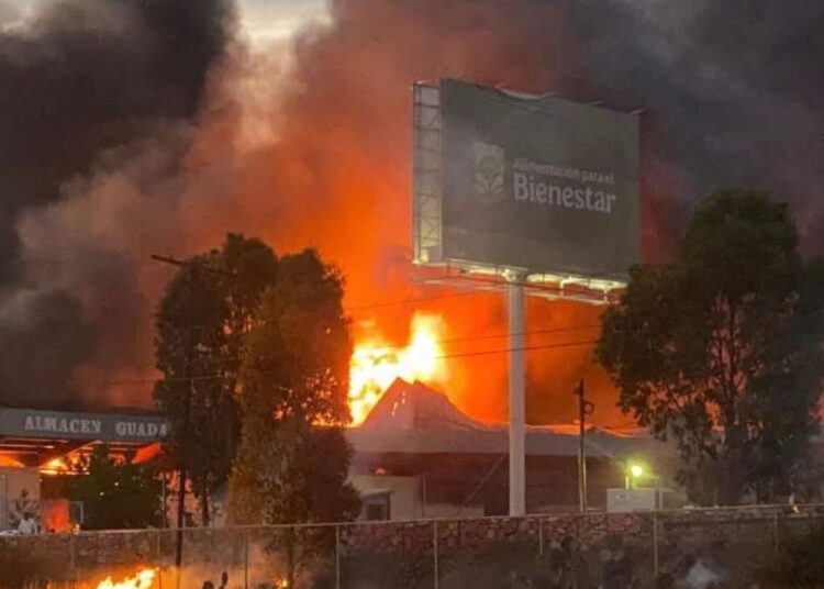 Incendio en bodega de Alimentación para el Bienestar, causó pérdida de 10 MDP
