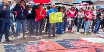 La 34 del SNTE hará plantón en Plaza de Armas y harán protesta en el ISSSTE