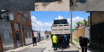 Se intensifica el bacheo en la zona urbana de Guadalupe y en comunidades
