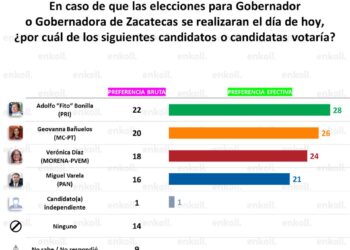 Álvarez Máynez y Fito Bonilla, encabezan preferencias electorales en Zacatecas