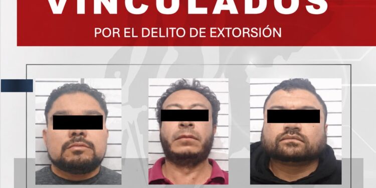 Vinculan a proceso a tres probables extorsionadores