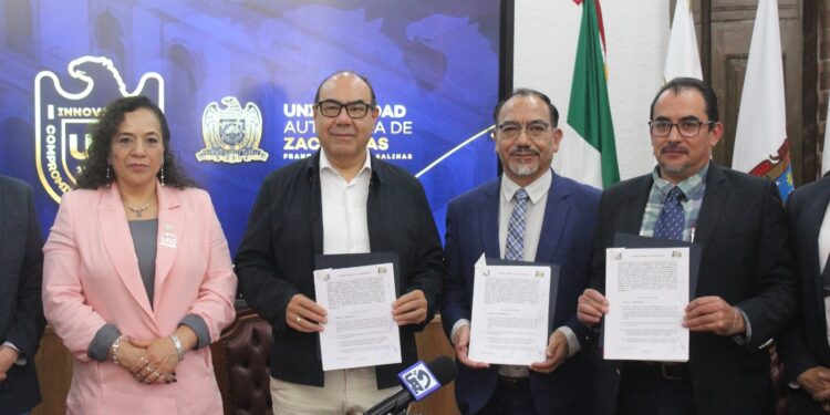 Firman convenio UAZ e IEEZ para fortalecer la educación cívica y democrática