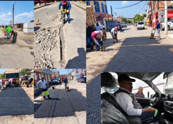 Se refuerzan acciones de bacheo, limpieza y mantenimiento de infraestructura en Guadalupe