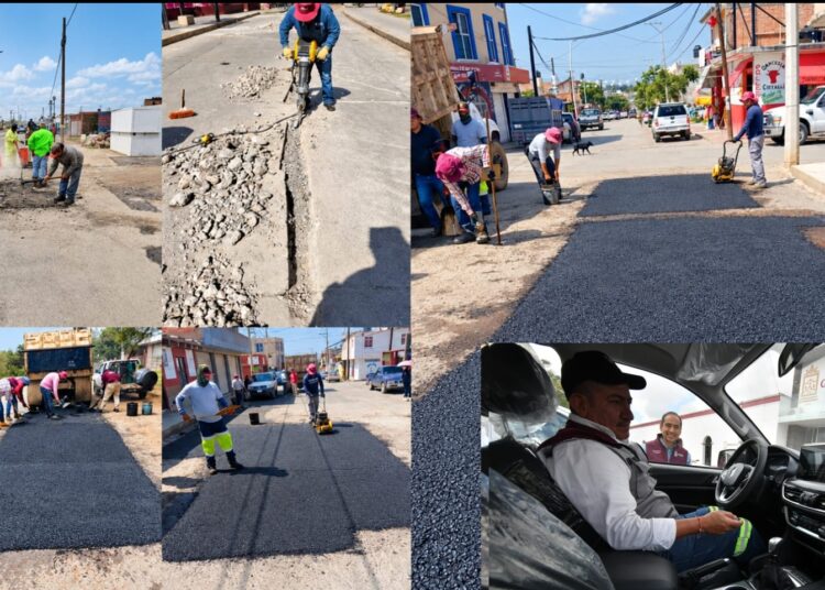 Se refuerzan acciones de bacheo, limpieza y mantenimiento de infraestructura en Guadalupe