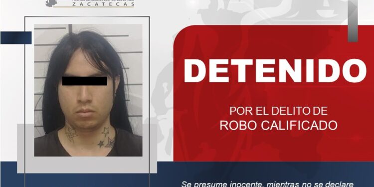 Detienen a ladrón de tiendas OXXO en Zacatecas